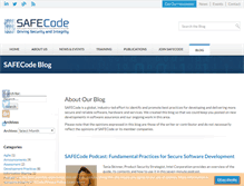 Tablet Screenshot of blog.safecode.org